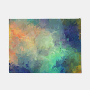 Abstract kleurig schilderen #5 deurmat