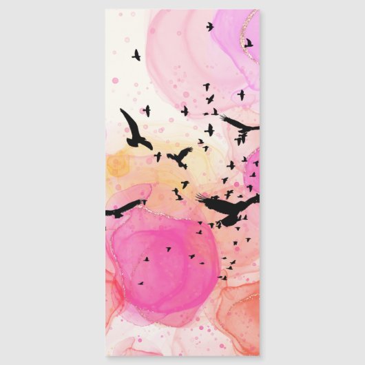 Abstract kleurig vogelpatroon (Voorkant)