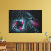 Abstract kleurrijk Fantasy Fractal Canvas Afdruk (Insitu (Woonkamer))