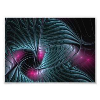 Abstract kleurrijk Fantasy Fractal Foto Afdruk