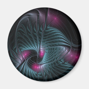 Abstract kleurrijk Fantasy Fractal Magneet