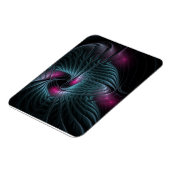 Abstract kleurrijk Fantasy Fractal Magneet (Linkerzijde)