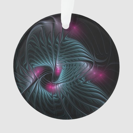 Abstract kleurrijk Fantasy Fractal Ornament (voorkant)