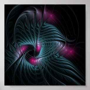 Abstract kleurrijk Fantasy Fractal Poster
