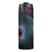 Abstract kleurrijk Fantasy Fractal Thermosbeker (Voorkant)