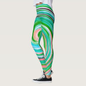 Abstract Kleurrijk Fractal Pattern #3 Leggings (Links)