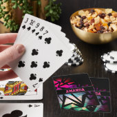 abstract, kleurrijk, geometrisch, elegant, modern pokerkaarten (Insitu)