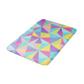 Abstract Kleurrijk Geometrisch Modern Pattern Badmat (Gekanteld)