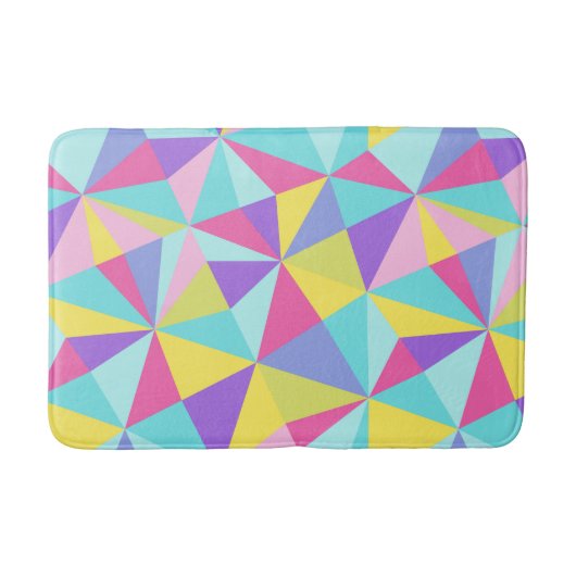 Abstract Kleurrijk Geometrisch Modern Pattern Badmat (Voorkant)
