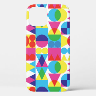 Abstract kleurrijk geometrisch patroonontwerp. iPhone 12 hoesje