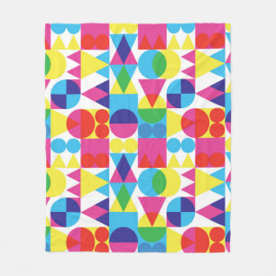 Abstract kleurrijk geometrisch patroonontwerp. fleece deken