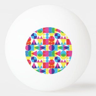Abstract kleurrijk geometrisch patroonontwerp. pingpongballen