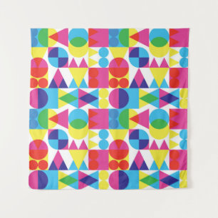 Abstract kleurrijk geometrisch patroonontwerp. wandkleed