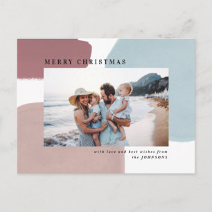 Abstract kleurrijk geschilderd vakantiefoto-briefk briefkaart