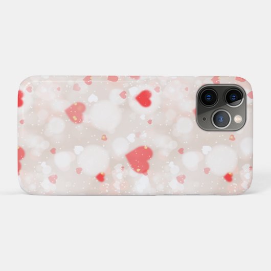 Abstract kleurrijk hartenpatroon Case-Mate iPhone case (Achterkant (horizontaal))