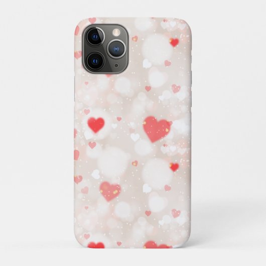 Abstract kleurrijk hartenpatroon Case-Mate iPhone case (Achterkant)