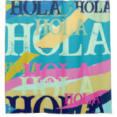 Abstract Kleurrijk Hola Douchegordijn (Voorkant)