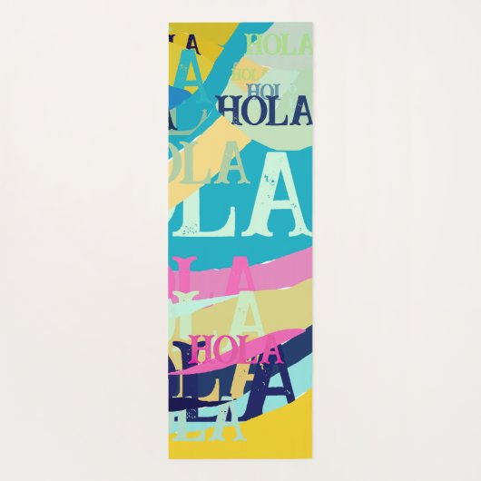Abstract Kleurrijk Hola Yogamat (Achterkant)