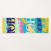 Abstract Kleurrijk Hola Yogamat (Voorkant (horizontaal))