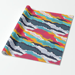 Abstract kleurrijk kamouflage behangselpapier met  cadeaupapier