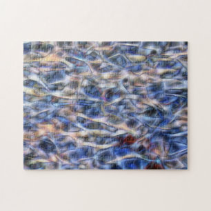 Abstract kleurrijk kunstvlies creatief patroon legpuzzel