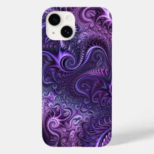 Abstract kleurrijk Lila en Violet Spiral Patroon Case-Mate iPhone 14 Hoesje