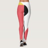 Abstract, kleurrijk, modern, eenvoudig, levendig d leggings (Achterkant)