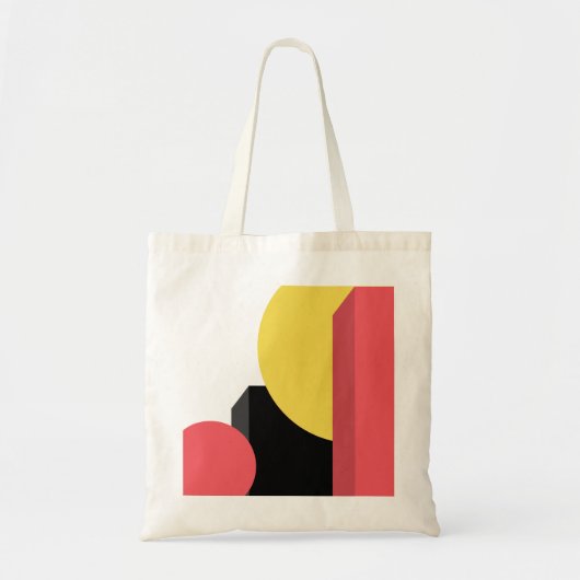 Abstract, kleurrijk, modern, eenvoudig, levendig d tote bag (Voorkant)