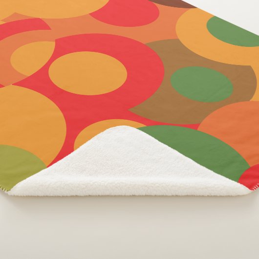 Abstract kleurrijk modern geometrisch patroon sherpa deken (3/4)