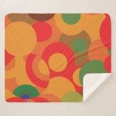 Abstract kleurrijk modern geometrisch patroon sherpa deken (Voorkant (horizontaal))