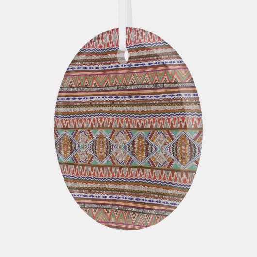 Abstract kleurrijk: naadloze patroonachtergrond. glas ornament (Voorkant links)