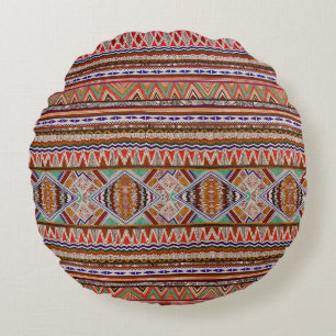 Abstract kleurrijk: naadloze patroonachtergrond. rond kussen