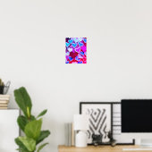 Abstract kleurrijk papier hoort poster (Thuiskantoor)