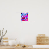 Abstract kleurrijk papier hoort poster (Keuken)