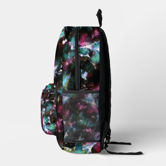Abstract, kleurrijk patroon, helder, elegant bedrukte rugzak (Rechts)
