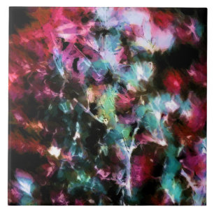 Abstract, kleurrijk patroon, helder, elegant tegeltje