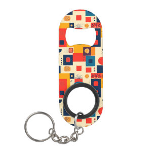 Abstract kleurrijk patroon mini flessenopener