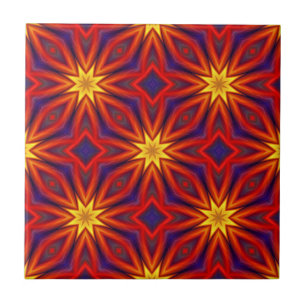 Abstract Kleurrijk Patroon Tegeltje