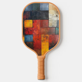Abstract kleurrijk pickleball paddle