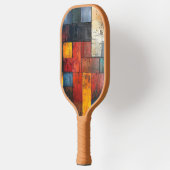 Abstract kleurrijk pickleball paddle (Links)