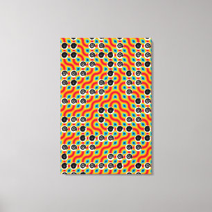 Abstract kleurrijk Retro Perzische Tapijten Patroo Canvas Afdruk