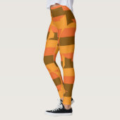 abstract kleurrijk retrorecircuit leggings (Links)