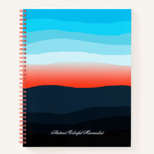 Abstract, kleurrijk, stervormig Notitieboek