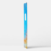 Abstract kleurrijk turkooisblauw, oranje en rood Case-Mate iPhone case (Achterkant / Rechts)