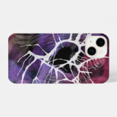 Abstract kleurrijk verwarmd hart iPhone hoesje (Achterkant horizontaal)