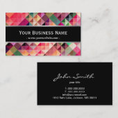 Abstract kleurrijk Visitekaartje van Fractal Patro (Voorkant / Achterkant)