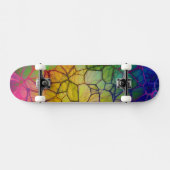 Abstract, kleurrijk web skateboard (Horizontaal)