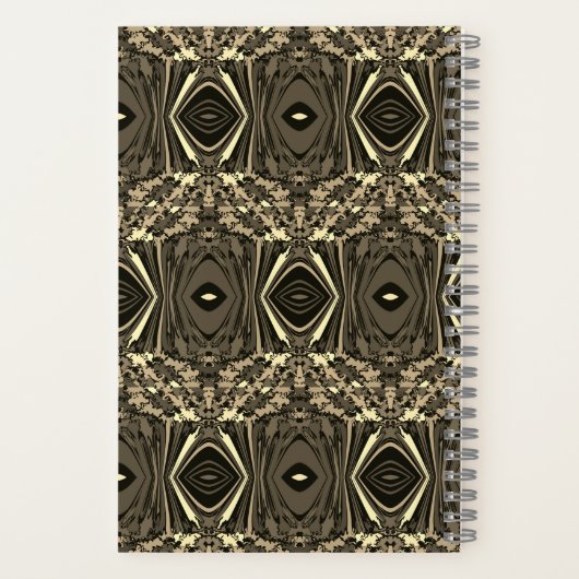 Abstract Kleurrijke Draai Ingeknepen Halfsteense / Notitieboek (Achterkant)