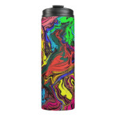 Abstract Kleurrijke Draaiende / Geduwd / Thermosbeker (Voorkant)