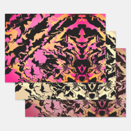 Abstract kleurrijke Merge Inpakpapier Vel